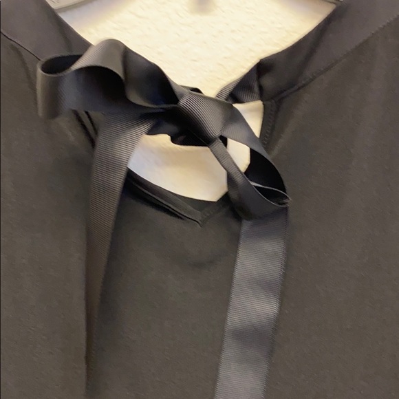 Black Tie Neck Detail Top NWT - Layer Front - Picture 3 of 3